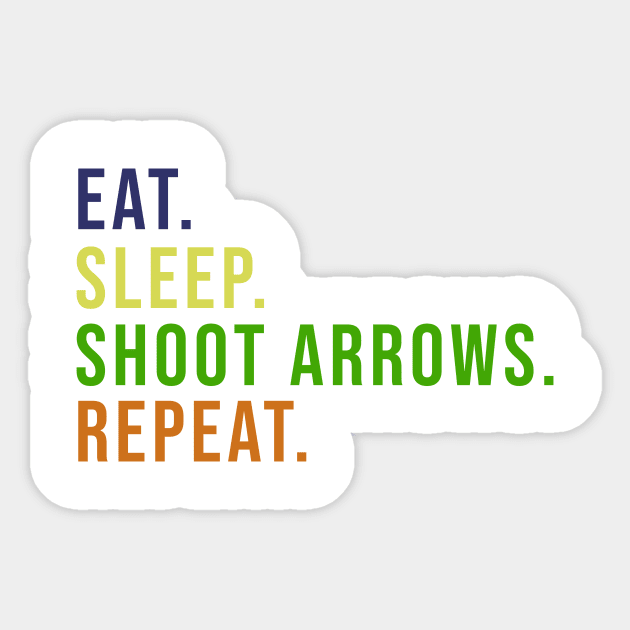 Archery, Archery Lover, Archery Gift Ideas, for archer, bow arrow funny Sticker by VibrantCraftsCo